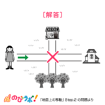 やってみよう「地図上の移動」の問題13-解答