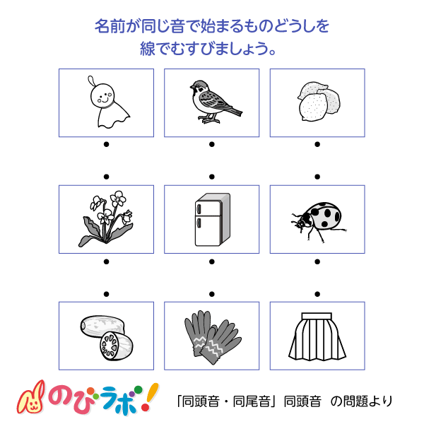 やってみよう「同頭音・同尾音」の問題6