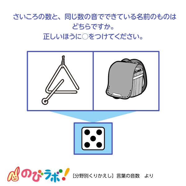 やってみよう「言葉の音数」の問題5