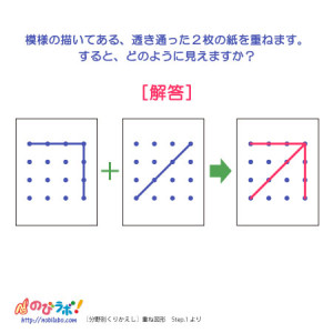 やってみよう！”重ね図形”の問題4-解答