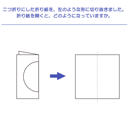 やってみよう！”折り紙展開”の問題