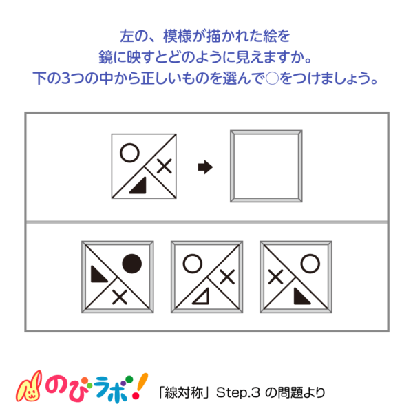 やってみよう「線対称」の問題4