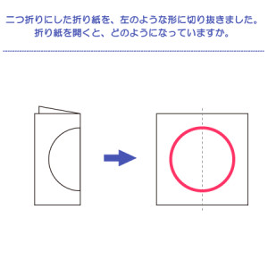 やってみよう！”折り紙展開”の問題-解答