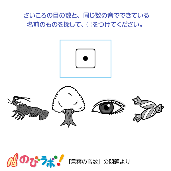 やってみよう「言葉の音数」の問題7