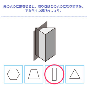 やってみよう！”切り口の形”の問題2-解答