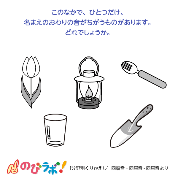 やってみよう！”同頭音・同尾音”の問題2