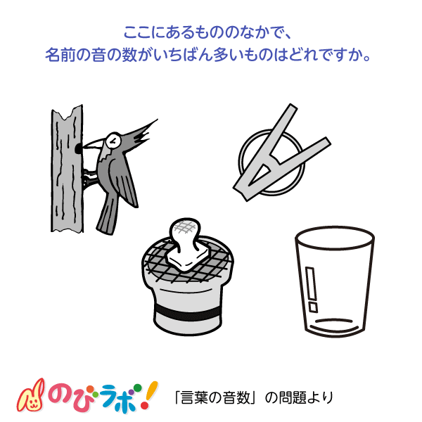 やってみよう「言葉の音数」の問題6