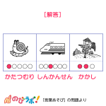 やってみよう「言葉あそび」の問題7-解答