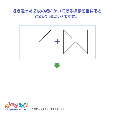 やってみよう！”重ね図形”の問題6